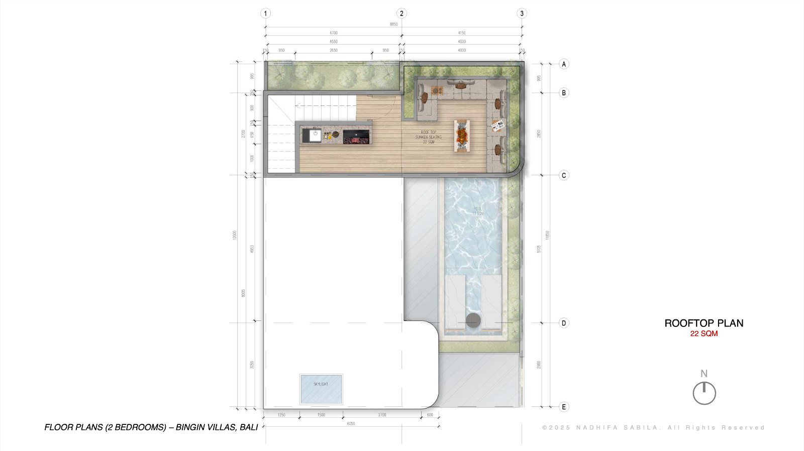 Rooftop floor plan